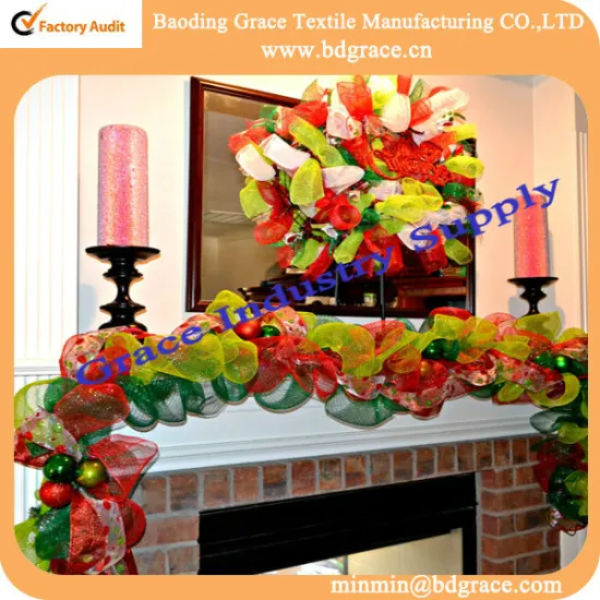 colorful home wrap mesh/deco poly mesh for a wedding