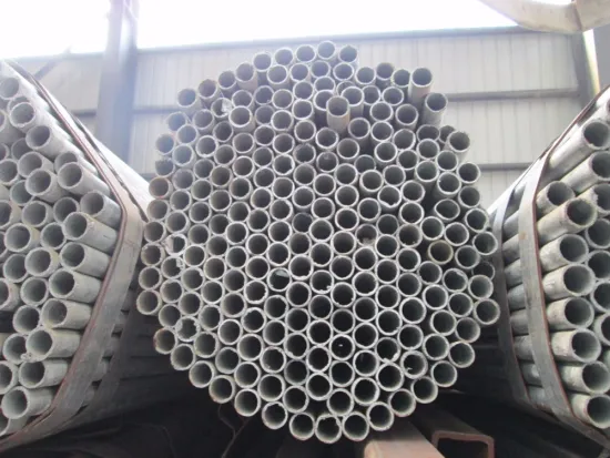 20mm~100mm ERW standard pre-galvanized round steel tube China supplier
