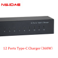 USB Charger 12-Ports Tytpe-C USB-oplaadstation