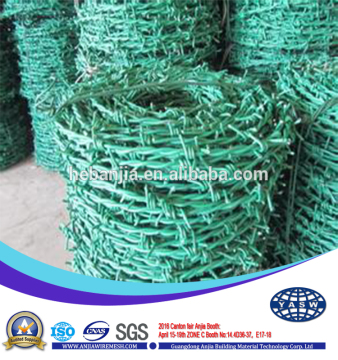 China manufacture high quality pvc coated barbed iron wire (ISO9001 factory)