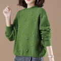 Women's Neck Lantern Sleeve Sweater