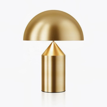 Black Gold Luxury Hotel Bedside Mushroom Table Lamps