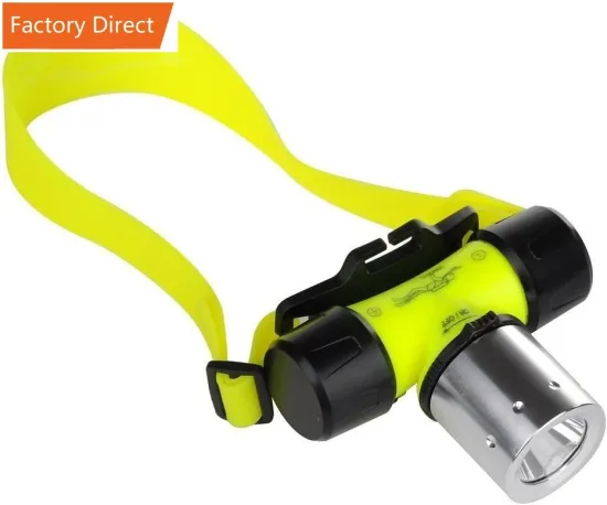 Most Powerful Rechargeable IPX8 Waterproof Diving Headlamp