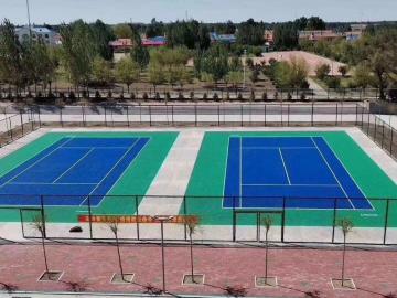 Enlio ITF approval outdoor plastic tennis court tiles
