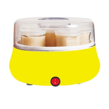 Electronic Yogurt Maker: 6-7oz Capacity Glass Jar Set with Lids - Perfect for Making Greek Frozen Desserts, Milk to Yogurt Conversion