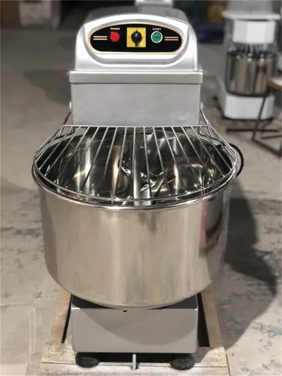 40L Belt and Chain Transmission CE Commercial Spiral Dough Mixer HS40 Heavy-Duty Spiral Dough Mixer with 40lb Capacity
