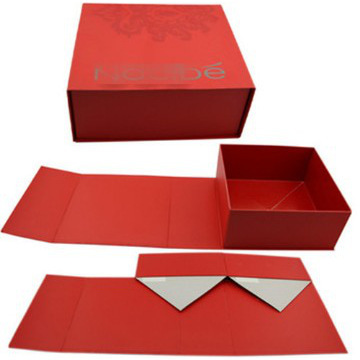 magnetic folding paper gift box for apparel/clothing folding box