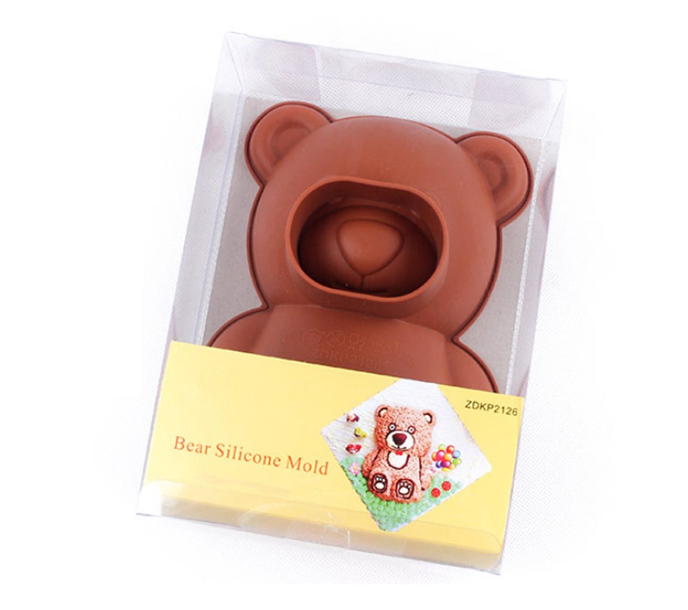 3D Kawaii Bear Silicone Cake Mold Pan (16)