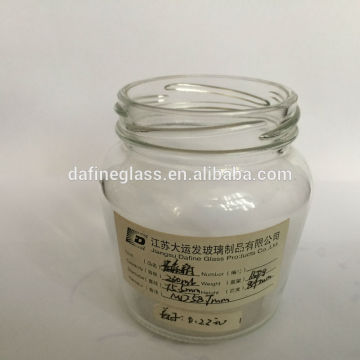 8OZ large empty food grade glass pickle jars and bottles