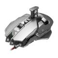 6400dpi 7-buttons mouse cablato da gioco meccanico USB