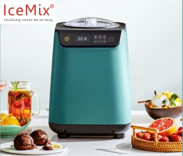 Electric Automatic Delux Tank Self Compressor 1.2L LCD Gelato Maker Machine R600a
