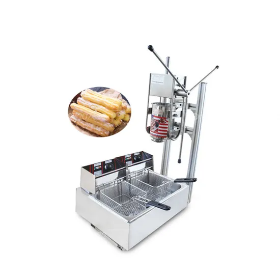 Spanish 2500W Churro Maker Machine with Fryer and 5L Capacity