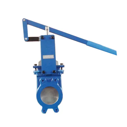 GGG 40 Electric/MANUAL/Pneumatic Body Knife Gate Valve with Lever for Water Gas Oil - China Factory Ball Structure Valve