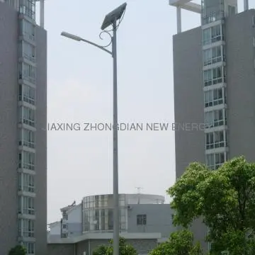 Solar LED Street Lighting, 8m Height Pole, 75W LED Lamp