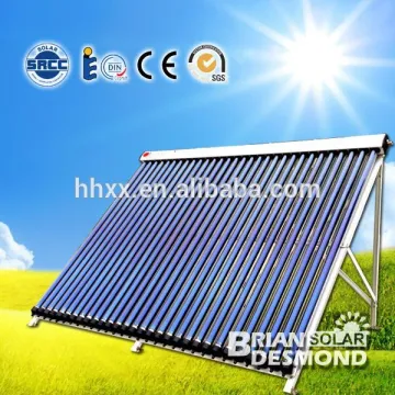 Swimming pool solar collector for flat roof heat pipe vacuum tube solar hot water heater