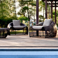 Chaise de jardin de la cour de balcon extérieur