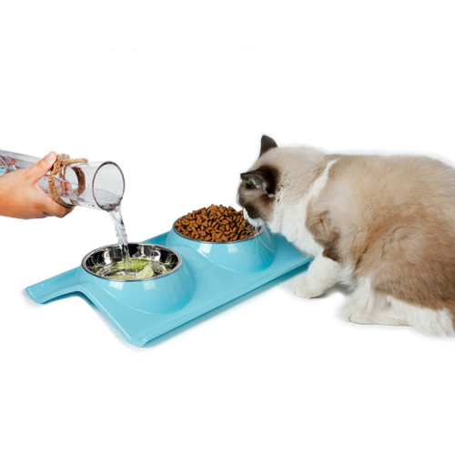 Double Stainless Steel Pet Bowls