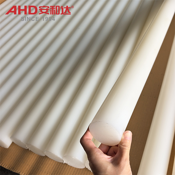 PVDF Rod Natural White 55mm