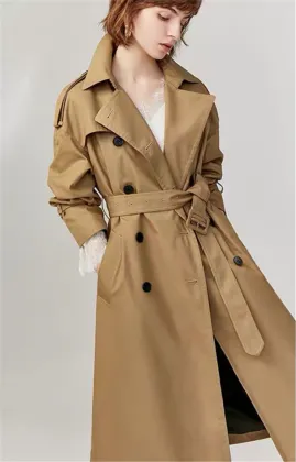Custom Women Fashionable  New Polyester Trench Coat