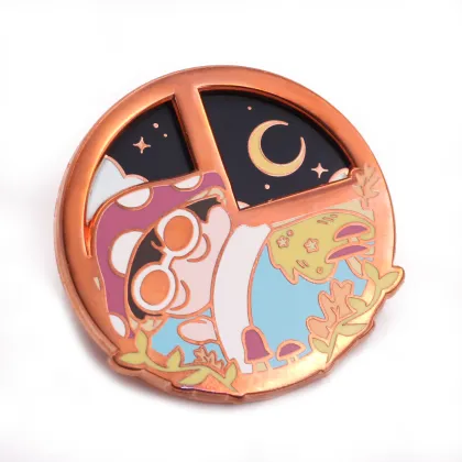 Custom Rotate Science Enamel Pins