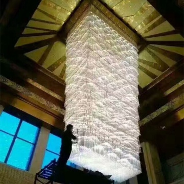 Luxury K9 Crystal Chandeliers for Large Hotel Lobby Staircases