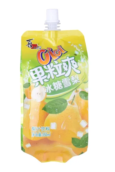 Creative design stand up pouch for juice wholesale