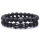 King Crown Black Onyx Matte Bracelet 8mm Beads Natural Stone Chakra Collection Reiki regalo para hombres mujeres