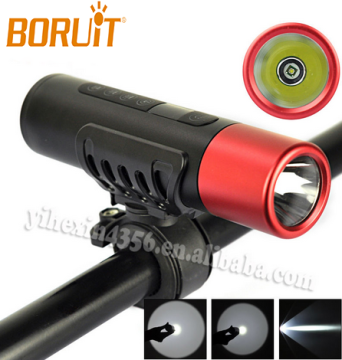 Newest Small Multi-Function Bicycle Bike Lamp LED Flashlight With Pocket Speaker FM Radio and MP3 Function