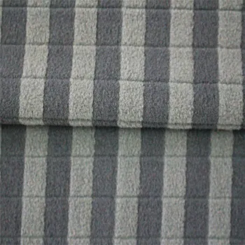 Two-Tone Double Brushed Striped Polar Fleece Fabrics