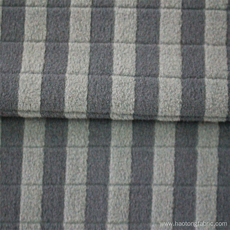 Two-Tone Double Brushed Striped Polar Fleece Fabrics