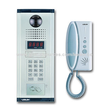 Apartment Intercom System with Door Released by Card or PIN Code, Night Vision FunctionNew