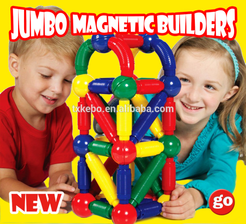 Constructieve speelgoed Jumbo magnetische bouwers / 36 Set Pc.