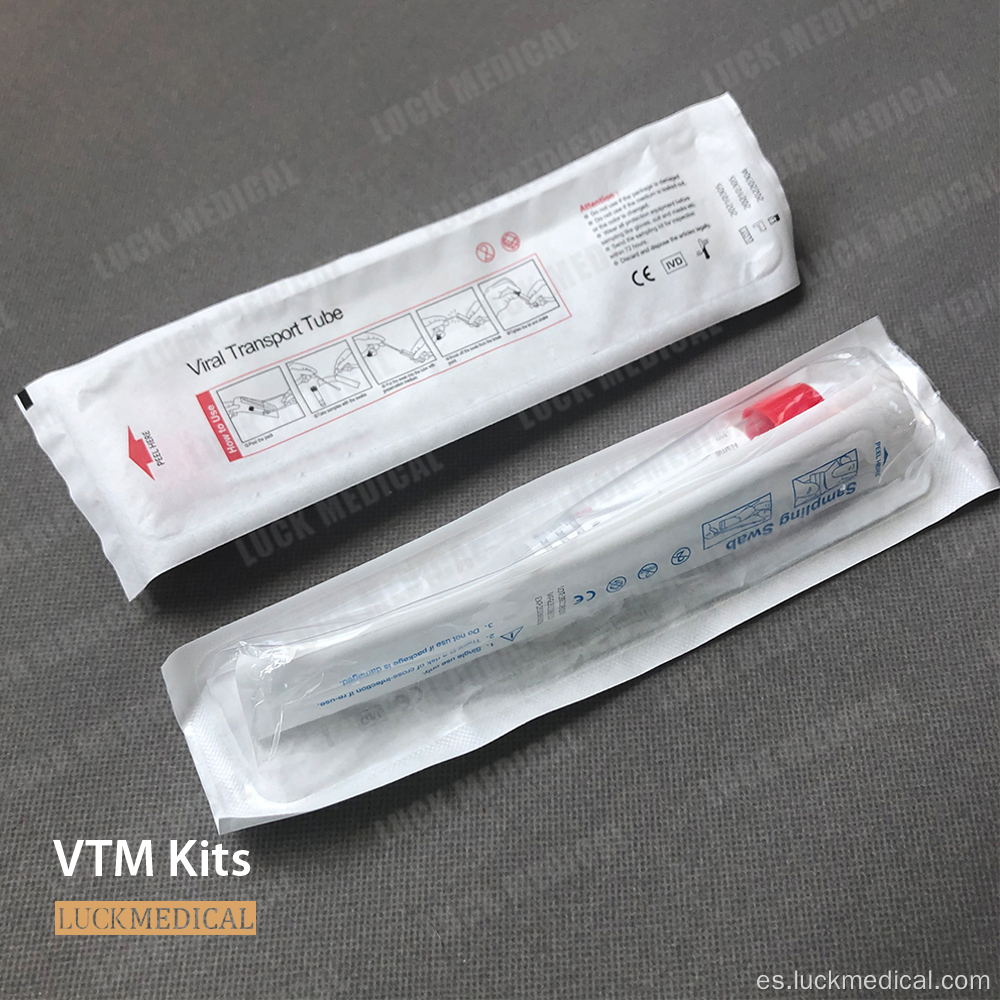 VTM con kit de hisopo de la nariz FDA