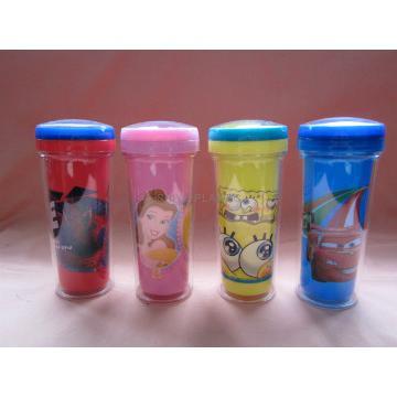 Double wall coffee sport bottle ( Car, Spongebob)