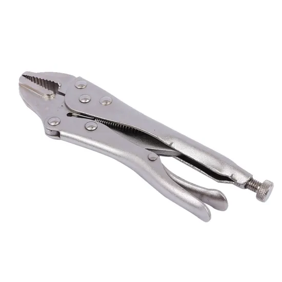 Industrial Universal Pliers: 7/10 Inch Curved Jaw Locking Pliers