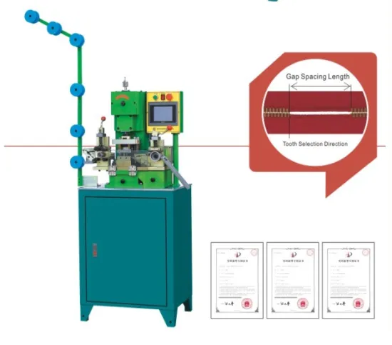 Auto Metal zipper gapping machine for teeth cleaning