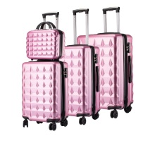 Coolife Valise de valise ABS 3 pièces