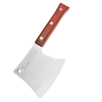 4Cr13 Stainless Steel Kitchen Meat Chopping Knife with Rosewood Handle