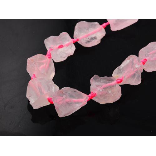 Natural Raw Rough Rose Quartz Jewelry Crystal Gemstone Beads