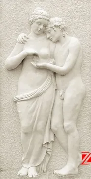 Lover modern relief sculpture