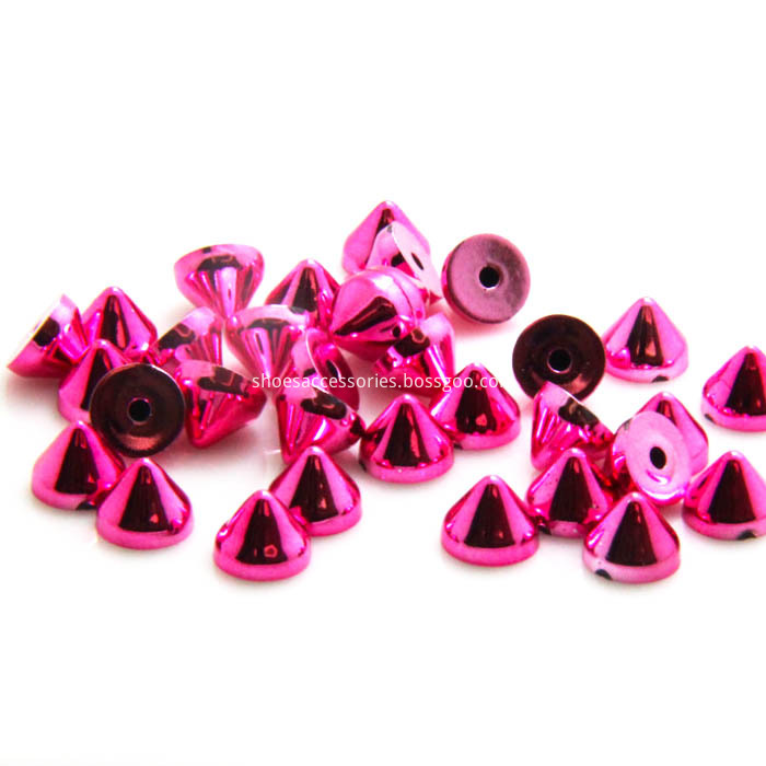 Fushcia Rivet Back Studs