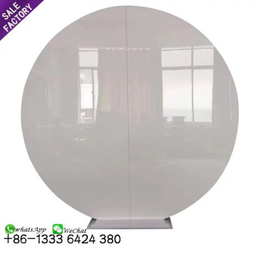 Sino Perfect Decoration Gold Circle Acrylic Photo Booth Wedding Background