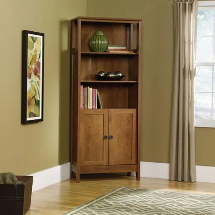 Wooden Rustic Natural 3 Shelf Vintage Wood Bookcase