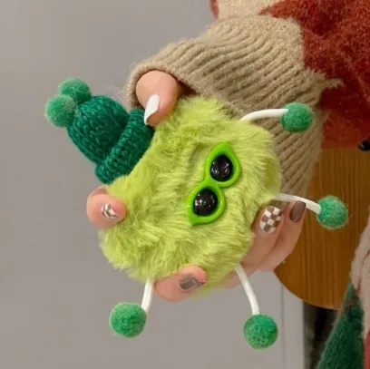 Cartoon-themed Plush Monster AirPods Pro Cases for Apple Wireless Bluetooth Headphones - 2nd & 3rd Generations