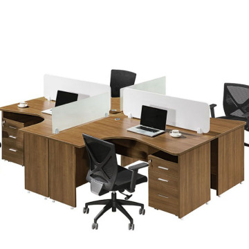 L -Fmage 4 Person Cubicle Cubicle 120 องศาเวิร์กสเตชัน - ราคาที่แข่งขันได้