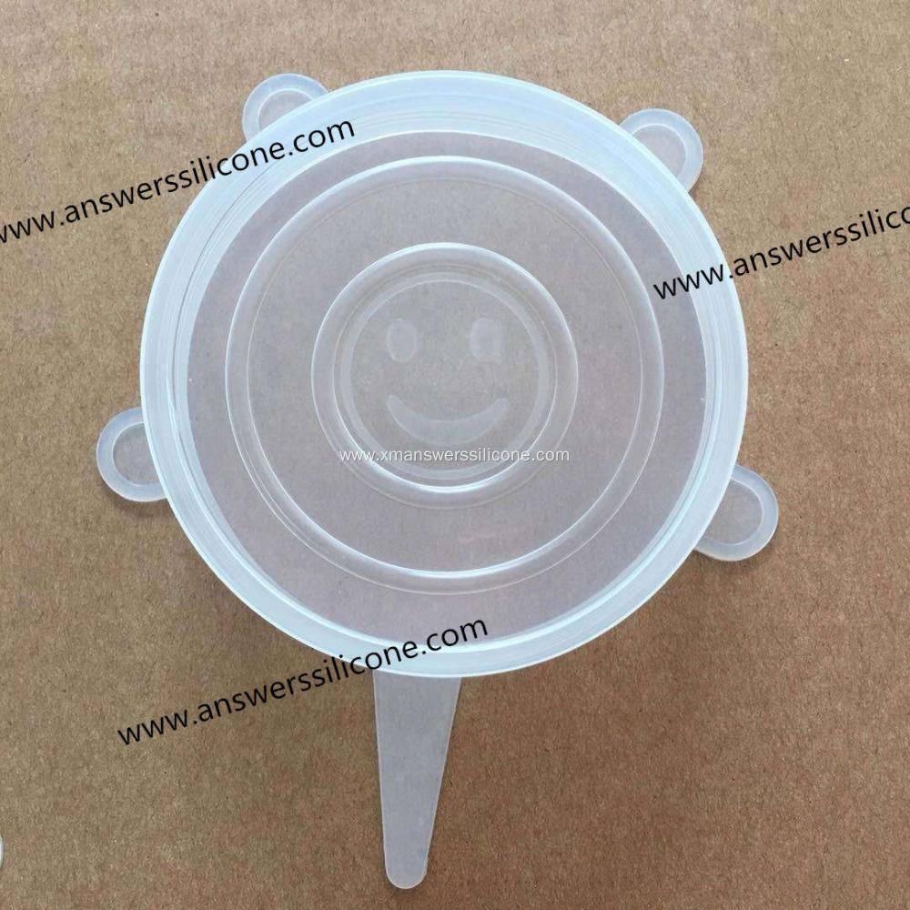 Custom reusable stretch food silicone lids set of6