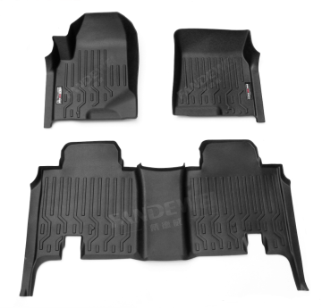 odorless 5D rubber car mats made in China easy clean European standards safety protection accessories for SSANG YONG Rexton