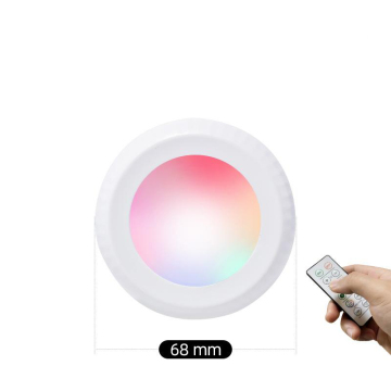 3W RGB Cabinet Light with Remote Control for Wardrobe Stairs and Dorm Night Light
