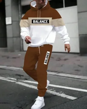 Men's Hooded Sweatshirt Sportswear Suit for Training