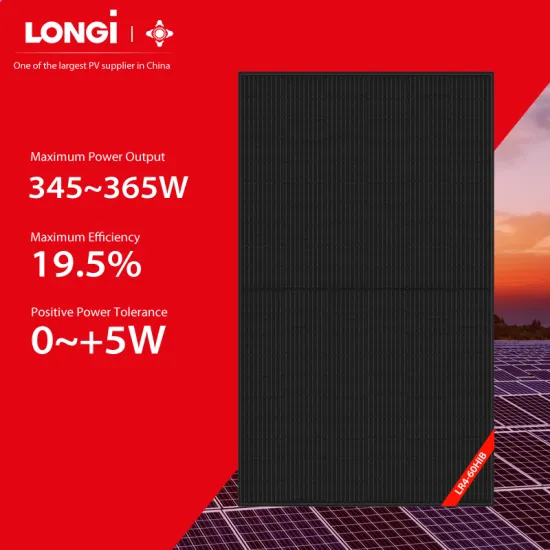 High Efficiency Longi Solar Panels: 345W, 355W, and 365W Fully Stocked Components